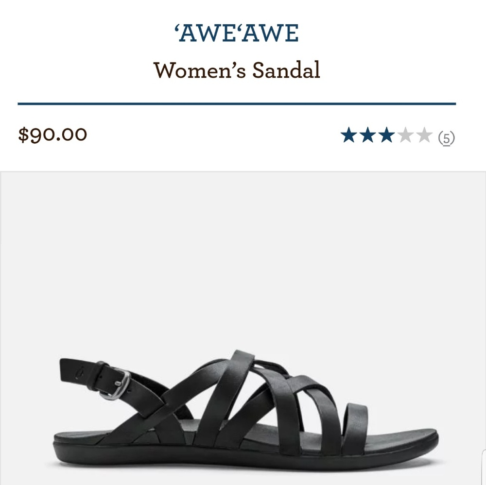 Size 8 new olukai ladies sandals